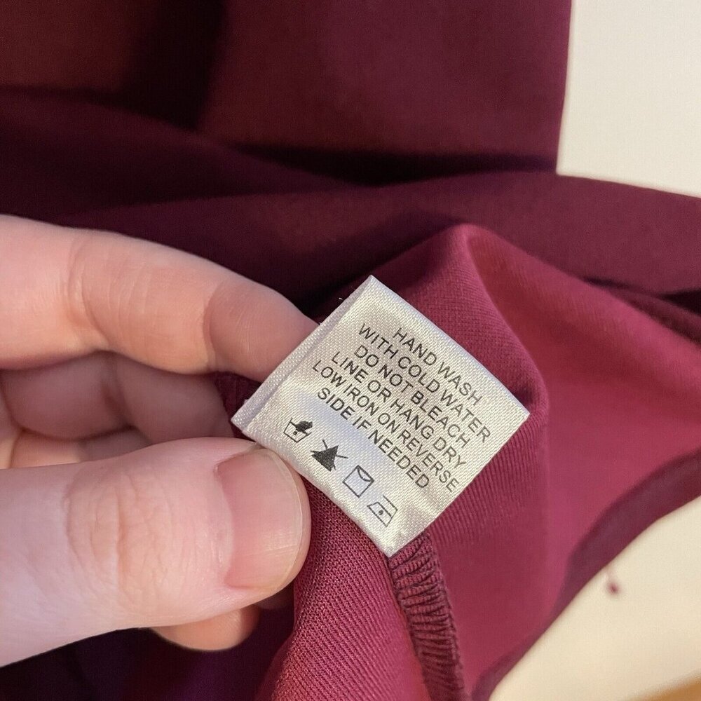 LA Hearts PacSun Women M Burgundy Y2K Square Neck Shirred Bodycon Mini Dress NWT - Picture 13 of 15